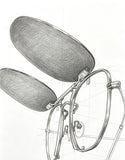 Caeser clip N° 7 prepared for Ray-Ban Erika optics frame size 51-18
