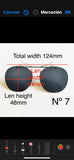 Caeser clip N° 7 prepared for Ray-Ban Erika optics frame size 51-18