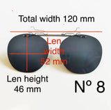 Caeser clip N° 8 prepared for Ray-Ban RB6355 optics frame size 50-20