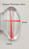 Plaqueta almohadilla de acetato / Acetate nose pad 13x8x4mm