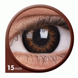 Lentes de contacto de color COLORVUE BIG EYES ENCHANTER diámetro 15mm, 2 piezas, para usar 3 meses,  hermosa pupila - xylvester