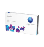 Lentes de contacto COOPER VISION BIOFINITY, diámetro 14,00 mm, curva base 8,60 mm, 3 lentes de contacto mensuales - xylvester